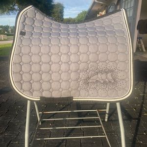 Equiline dressage saddle pad with jewels